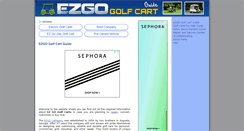 Desktop Screenshot of ezgogolfcartguide.com